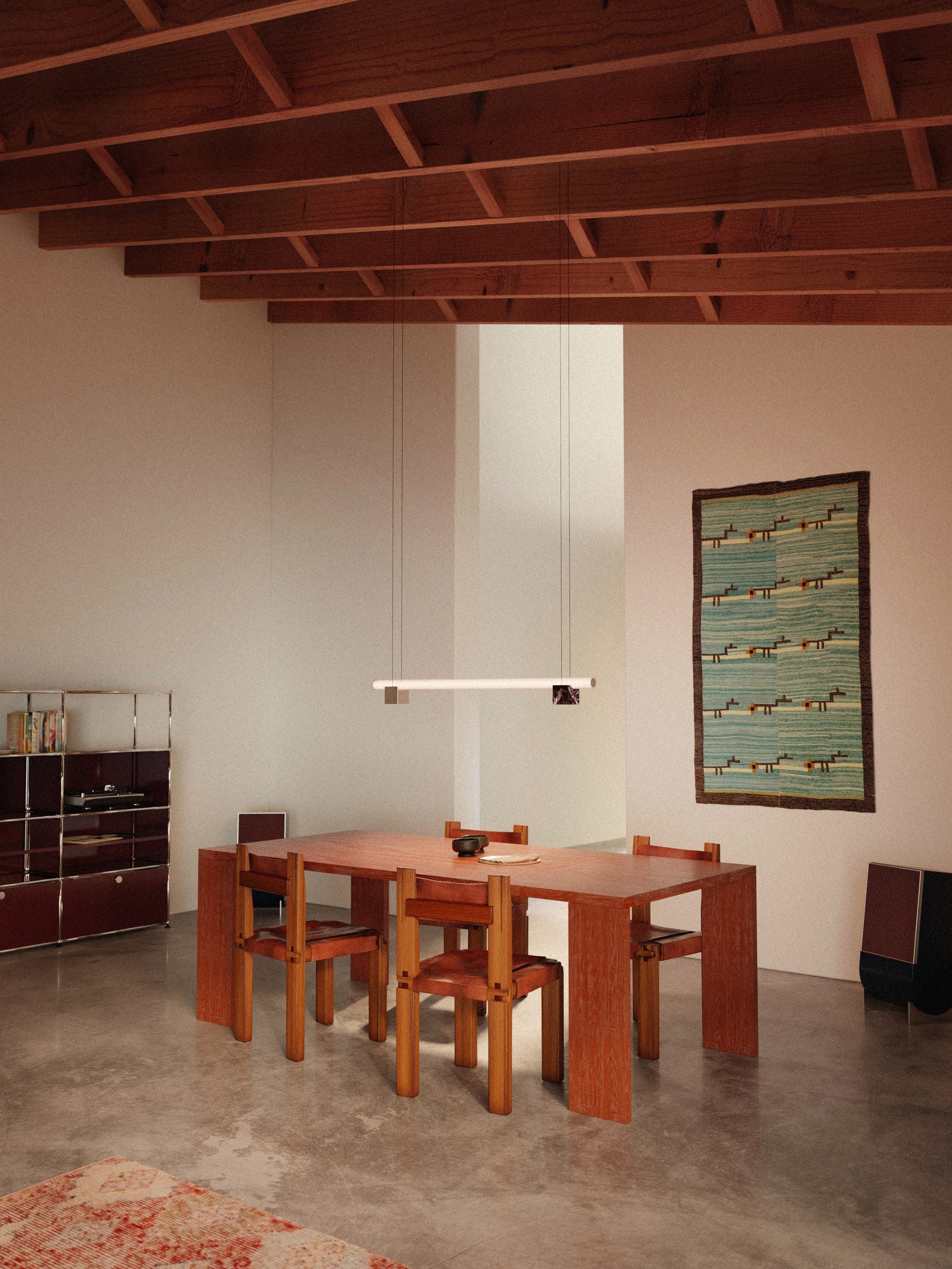 Lambert & Fils isle suspension lamp in a californian modern interior setting