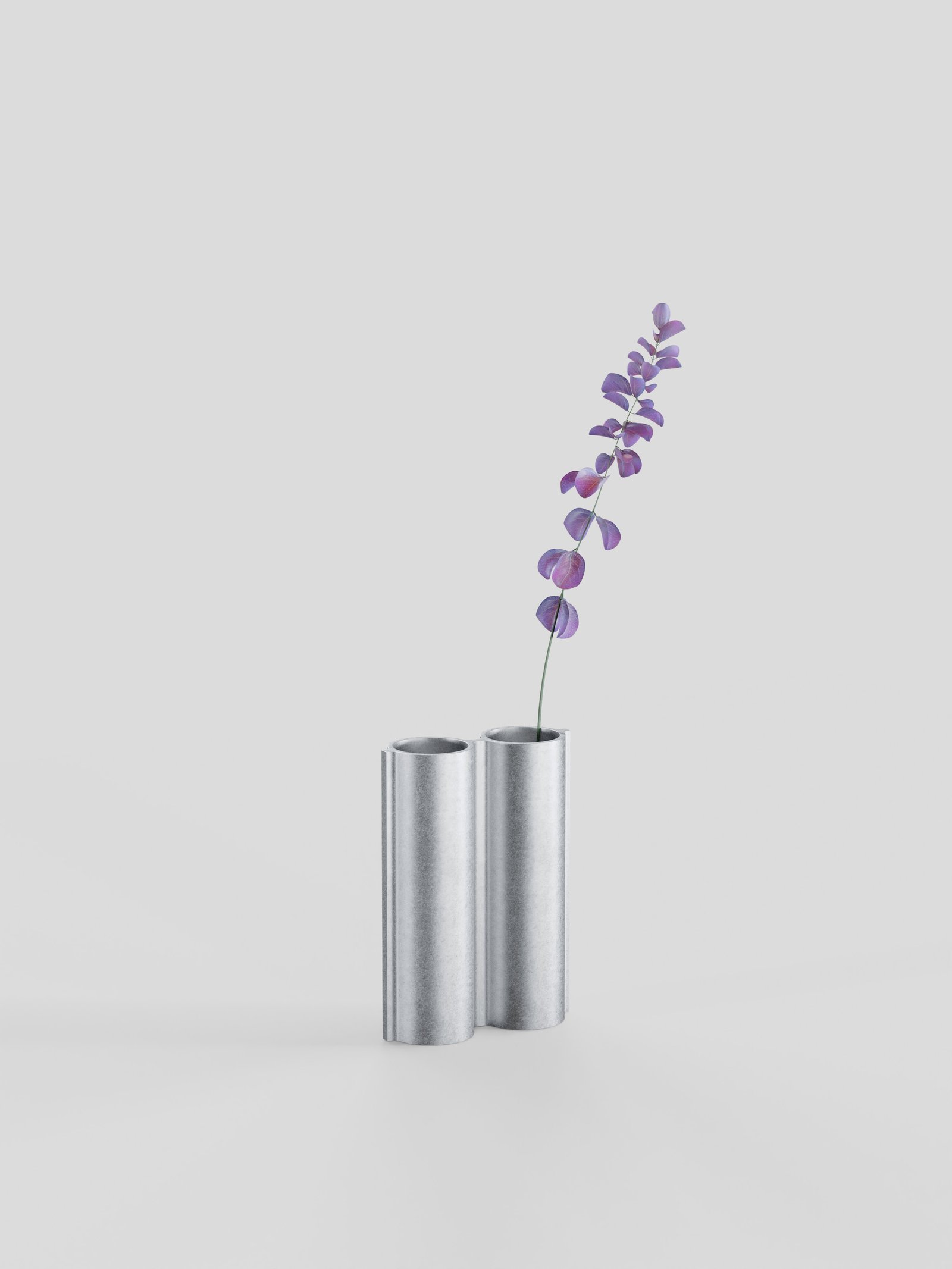 Lambert & Fils Silo vase with flower in a studio setting