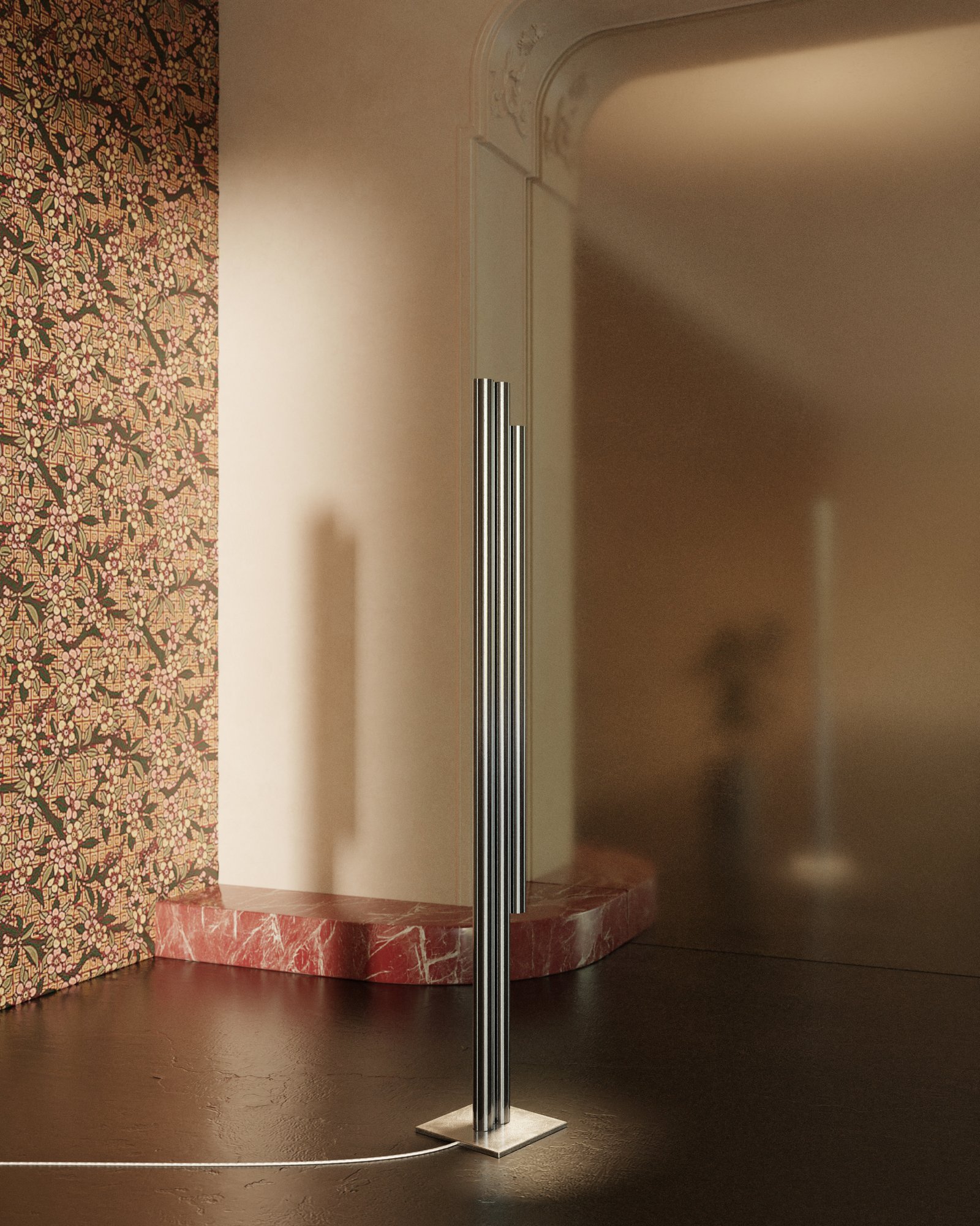Lambert & Fils Silo floor lamp in a vintage european interior